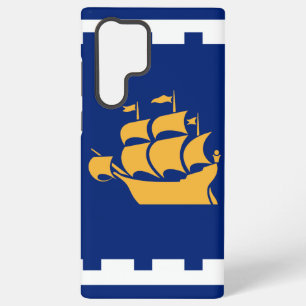 Samsung Galaxy S22 Ultra Hoesje, vlag van Quebec C Hoesje