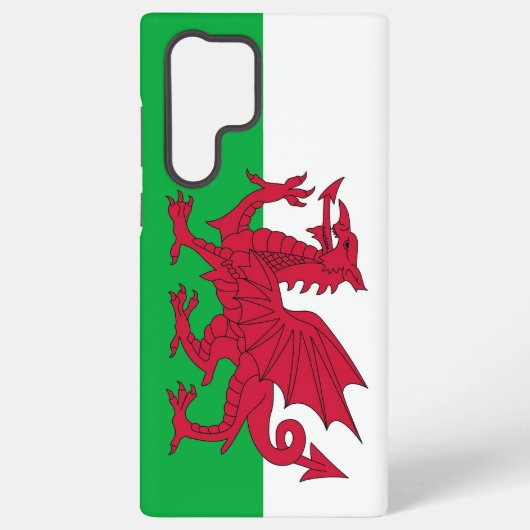 Samsung Galaxy S22 Ultra Hoesje Wales vlag (Achterkant)