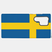 Samsung Galaxy S22 Ultra Hoesje Zweden vlag (Achterkant horizontaal)
