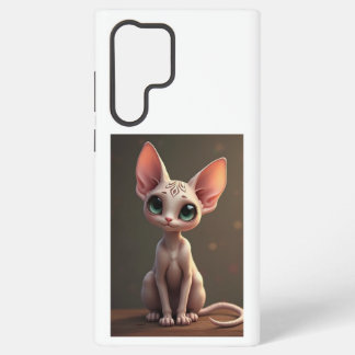 Samsung Galaxy S22 Ultra Kat Afbeelding Hoes Hoesje
