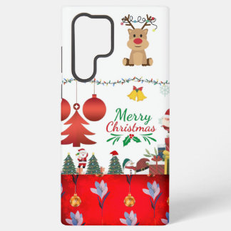 Samsung Galaxy S22 ULTRA Kerstmis Uitgelichte Hoes Hoesje
