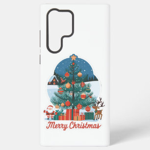 Samsung Galaxy S22 Ultra vrolijke kerst Hoesjes Hoesje