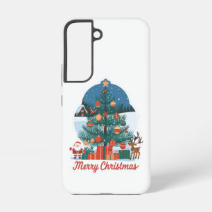 Samsung Galaxy S22 Vrolijk Kerstfeest Hoesjes Hoesje
