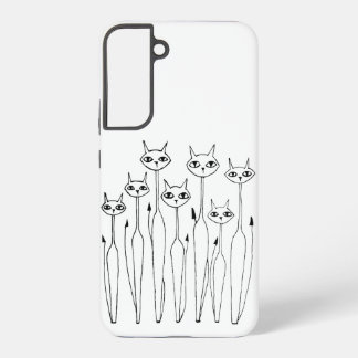 Samsung Hoesje (Handgetekende vrouwen 02) Samsung Galaxy Hoesje