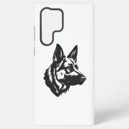 Samsung Hoesje met Gezicht van Duitse Herdershond Samsung Galaxy Hoesje