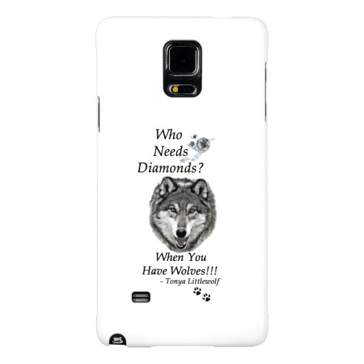 Samsung Note 4 Case - Wolf Mountain Sanctuary (Achterkant)