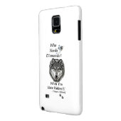 Samsung Note 4 Case - Wolf Mountain Sanctuary (Achterkant Links)