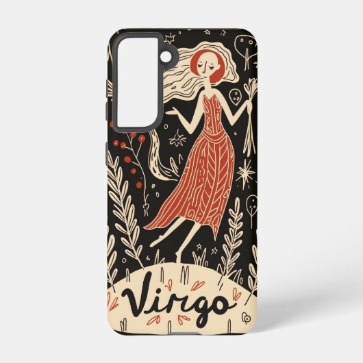 Samsung Phone Case Virgo Celestial Zodiac Art Galaxy Hoesje (Achterkant)