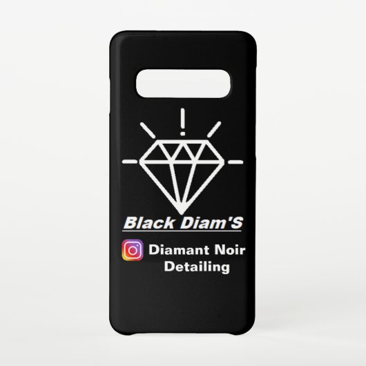 Samsung S10 "Black Diam's", beperkte uitgave Samsung Galaxy Hoesje (Achterkant)