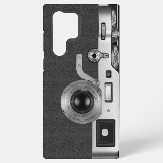 Samsung S22 Ultra case with a vintage camera Galaxy Hoesje (Achterkant)