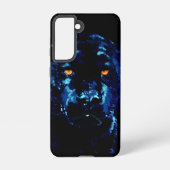 Samsung S-21 Panther Phone Case Samsung Galaxy Hoesje (Achterkant)