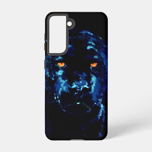 Samsung S-21 Panther Phone Case Samsung Galaxy Hoesje (Achterkant)
