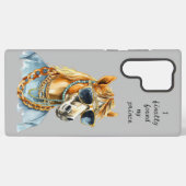 Samsung telefoonhoesje voor paardenliefhebber samsung galaxy hoesje (Achterkant horizontaal)