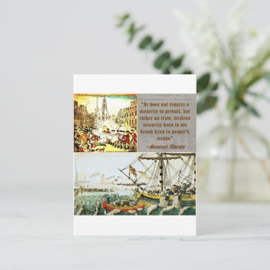 Samuel Adams Briefkaart (Staand voorkant)