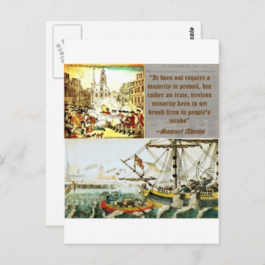 Samuel Adams Briefkaart (Voorkant / Achterkant)