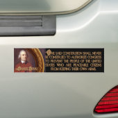 Samuel Adams Burgers en Wapens Bumpersticker (Op auto)
