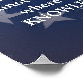 Samuel Adams citeert over onwetendheid en kennis Poster (Hoek)