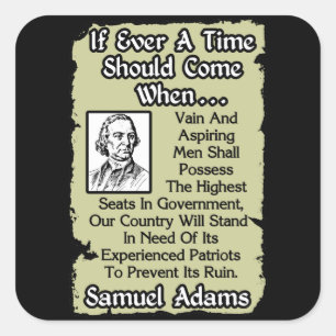 Samuel Adams: Ervaren patriotten Vierkante Sticker