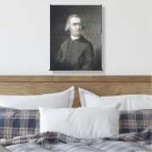 Samuel Adams, gegraveerd door G.F. Storm (fl.c.183 Canvas Afdruk (Insitu (Slaapkamer))