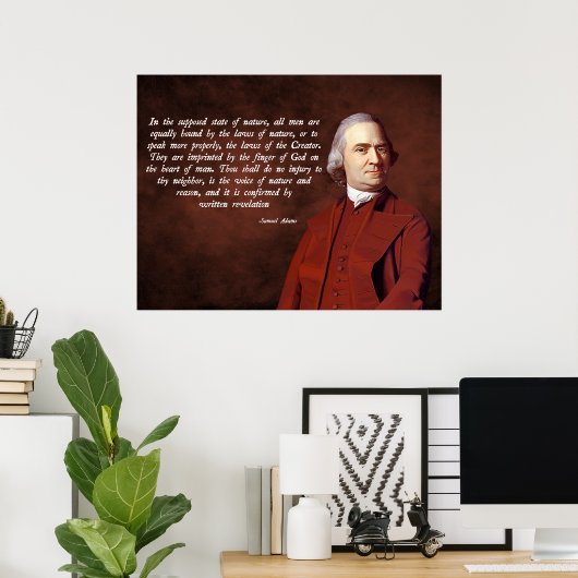 Samuel Adams God Poster (Thuiskantoor)