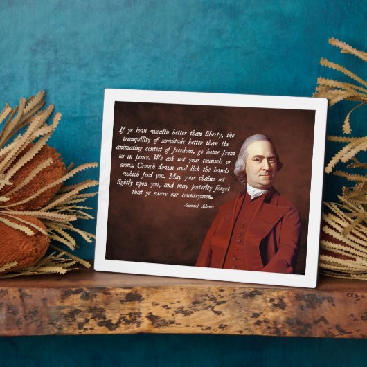 Samuel Adams Liberty Fotoplaat (Zijkant)