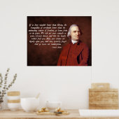 Samuel Adams Liberty Poster (Keuken)