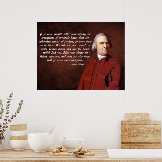 Samuel Adams Liberty Poster (Keuken)