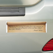 Samuel Adams Quote Bumpersticker (Op auto)