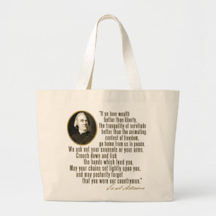 Samuel Adams Quote Grote Tote Bag