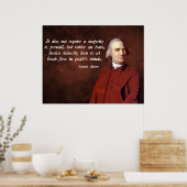 Samuel Adams Quote Poster (Keuken)