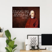 Samuel Adams Quote Poster (Thuiskantoor)