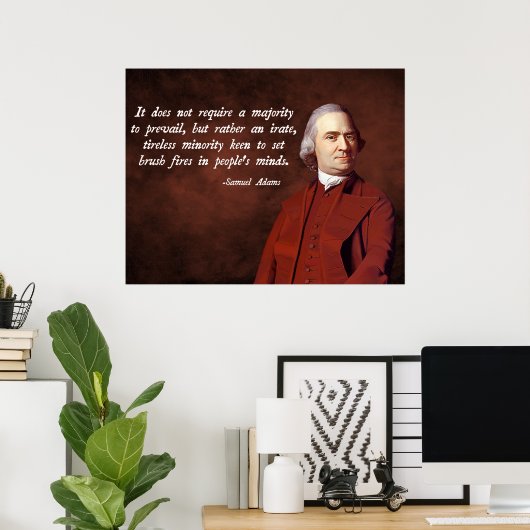 Samuel Adams Quote Poster (Thuiskantoor)