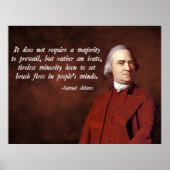 Samuel Adams Quote Poster (Voorkant)