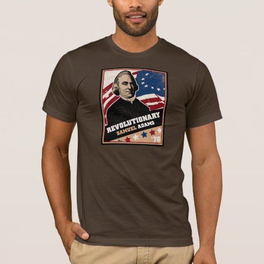 Samuel Adams Revolutionair-Amerikaanse T-Shirt (Voorkant)