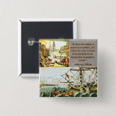 Samuel Adams Vierkante Button 5,1 Cm (Voorkant /achterkant)
