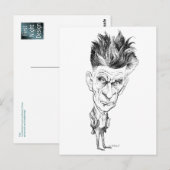 Samuel Beckett Caricature door Edmund S Valtman Briefkaart (Voorkant / Achterkant)