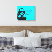Samuel Champlain Hipster tekst van de toekomst+bri Canvas Afdruk (Insitu (Slaapkamer))