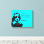 Samuel Champlain Hipster tekst van de toekomst+bri Canvas Afdruk (Insitu (Houten vloer))