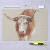 Samuel Colman | Hoofd van een Koe of Ox - 1871 Tissuepapier (Craft)