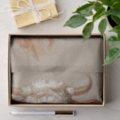 Samuel Colman | Twee studies van runderen - 1876 Tissuepapier (Geschenk)