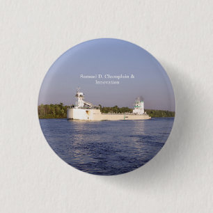 Samuel D. ChamPlain & Innovation-toets Ronde Button 3,2 Cm