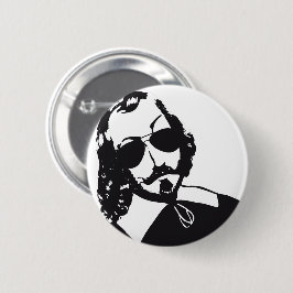 Samuel de ChamPlac Hipster lunettes futur Québec Ronde Button 5,7 Cm