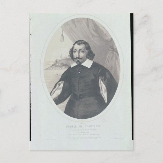 Samuel de ChamPlain 1854 Briefkaart (Voorkant)