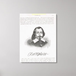 Samuel de Champlatte Canvas Afdruk
