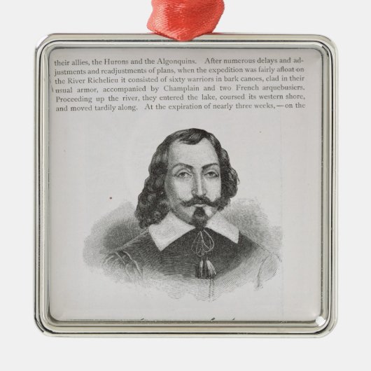 Samuel de Champlatte Metalen Ornament (Voorkant)