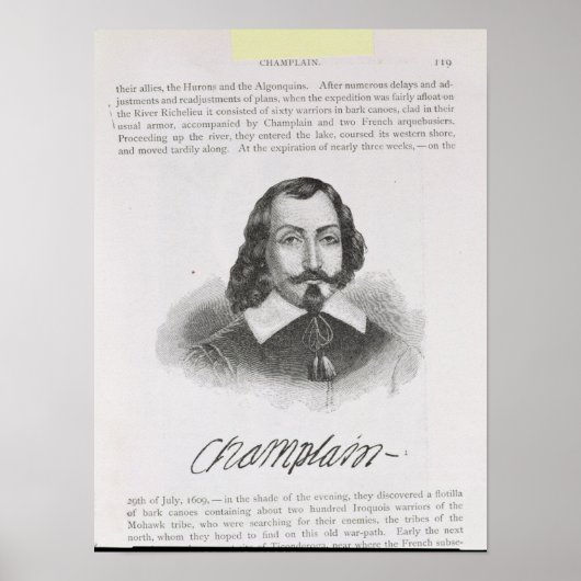 Samuel de Champlatte Poster (Voorkant)