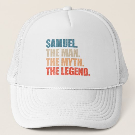 Samuel De Man De Mythe De Legende Trucker Pet (Voorkant)