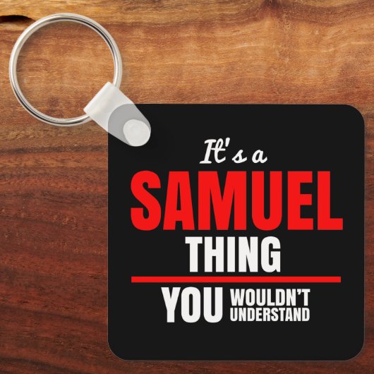 Samuel ding dat je niet zou begrijpen naam sleutelhanger (Voorkant)