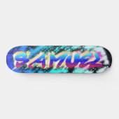 SAMUEL Gepersonaliseerd Graffiti Skateboard (Horizontaal)