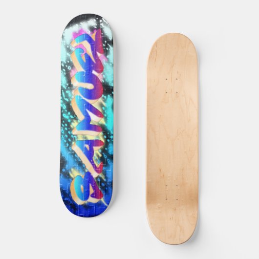 SAMUEL Gepersonaliseerd Graffiti Skateboard (Voorkant)